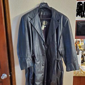 Men's XL Leather Trench Coat